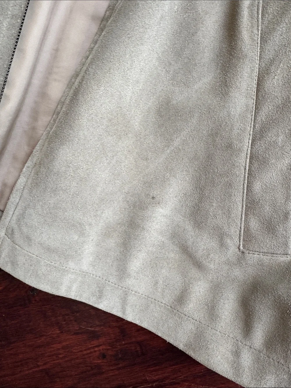 Banana Republic Beige Suede Jean Jacket